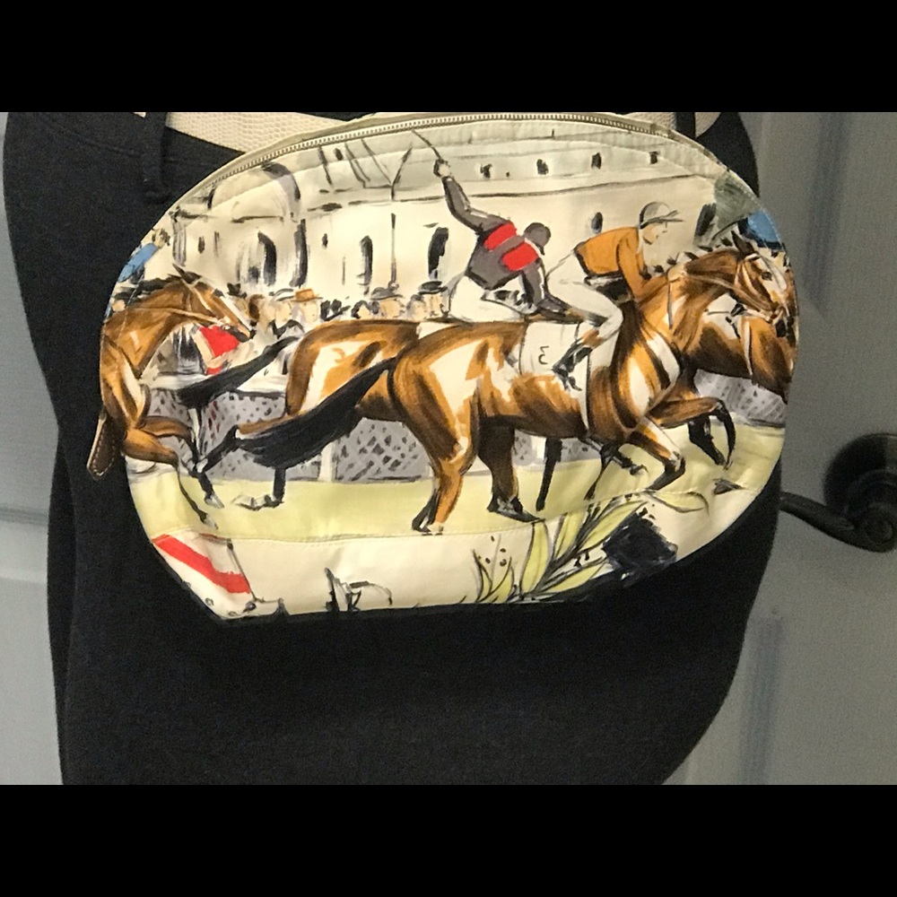 Vintage Hermès Chantilly “Bum Bag” Silk Pouch - Picture 8 of 10